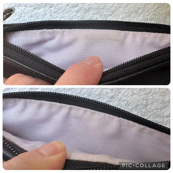 Coach Y2K SoHo Black Leather Silver Buckle Flap, Zip Clutch Wallet Wristlet - Picture 9 of 17